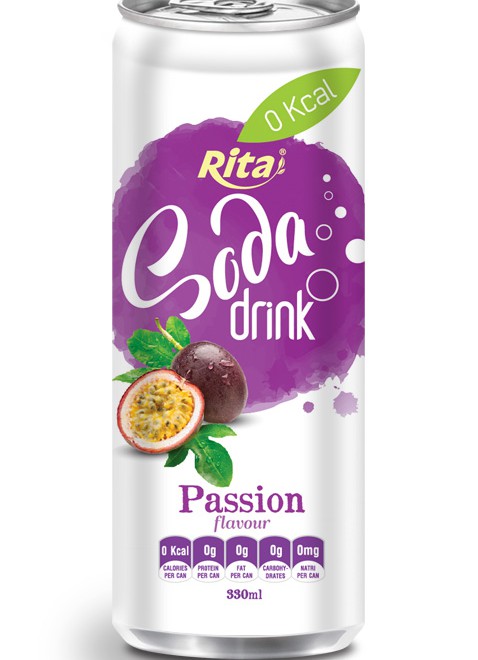 330ml Soda drink passion Flavour 2